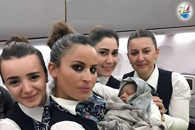    خبر به دنیا آمدن یک نوزاد در ارتفاع ۴۲ هزار پایی در پرواز ترکیه